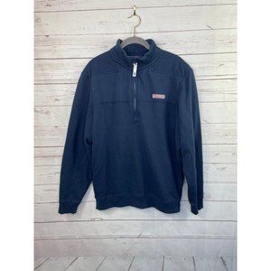 Vineyard Vines Shep Shirt 1/2 Zip Navy Size Small
